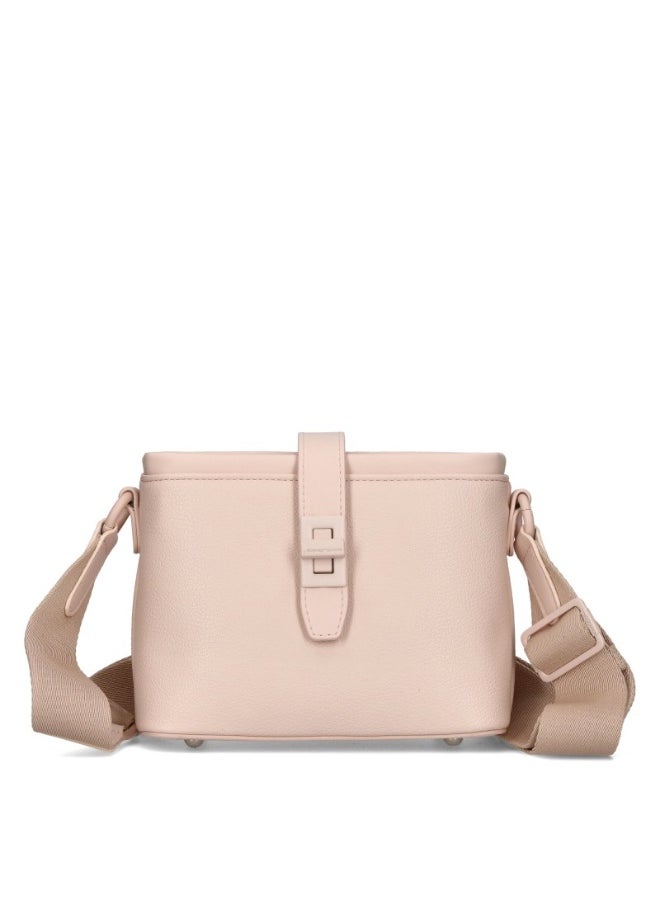 David Jones David Jones Shoulder Bag for Women, faux Leather Hobo Crossover Fashion Handbag Purse Color OATMEAL BEIGE  - Image 1