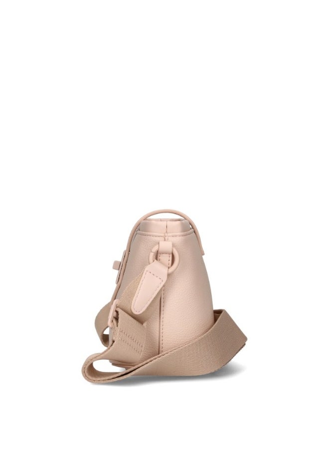David Jones David Jones Shoulder Bag for Women, faux Leather Hobo Crossover Fashion Handbag Purse Color OATMEAL BEIGE  - Image 3
