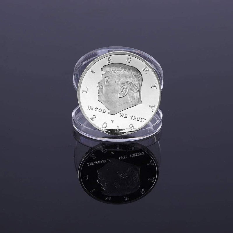 كلاراكو عملة دونالد ترامب، عملة فضية مطلية قابلة للتحصيل لعام 2019، الرئيس الخامس والأربعون - عبوة من 20 قطعة - Image 5