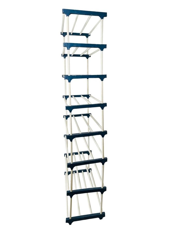 DEMARK 8 Layer Plastic Book Shelf Tall Narrow Storage Rack for Kids and Adults Modern Bookshelf Unit for Nursery, School, Home, and Office, Floor Mount Open - Image 4