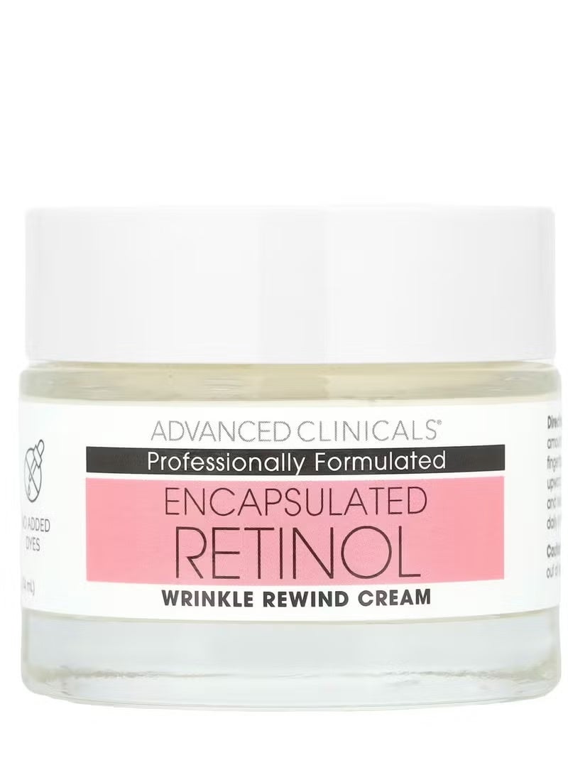 Advanced Clinicals, Encapsulated Retinol Cream, Wrinkle Reducing Cream, 2.5 fl oz (74 ml)