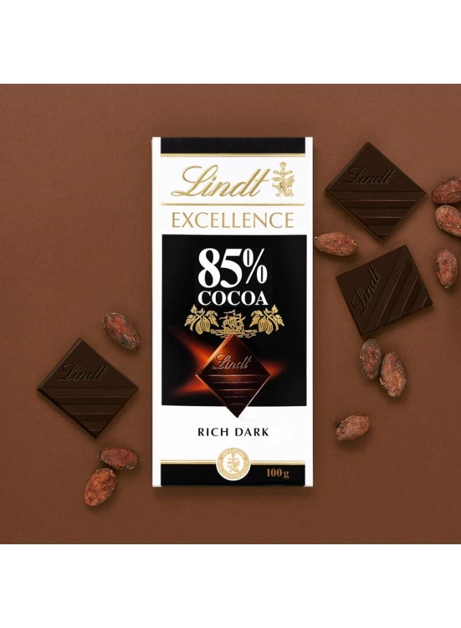 Lindt Excellence Rich Dark 85% Cocoa 100grams - Image 2