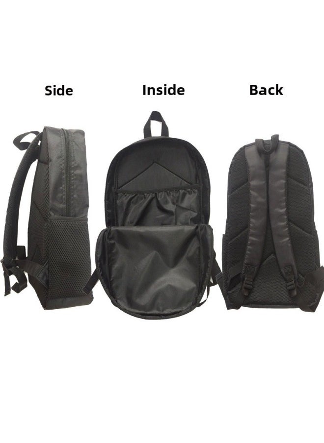 Generic - Game Schoolbag For Primary School Students Creative Polyester Shoulder Bag Pencil Bag Small Satchel Three-piece Pattern Customization-Color:Single-layer Backpack 09 - Image 1
