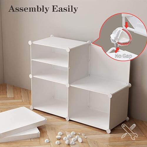 HOME CUBE Metal Portable Shoe Rack Organizer With Door 24 Pairs, Storage Cabinet for Home, Stackable Detachable Stand for Living Room Entryway Office - Jl-2014 - Image 4