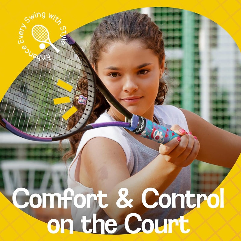 Racket Pets Kids Tennis Racket Dampener & Matching Overgrip Tape, Performance Shock Absorbing Dampener for Tennis Racket - Image 4