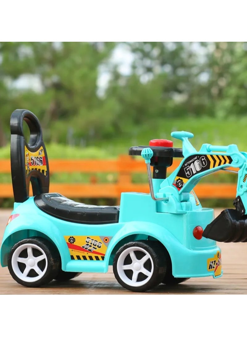 Excavator Car, Construction Vehicle, Super Explorer, Children's Toys, Shoes, Power, Excavator, Multifunctional Boxes, Children's, Toys, Garden, Sand, Car Tools, Construction Vehicle for 2 Years Old  - Image 1
