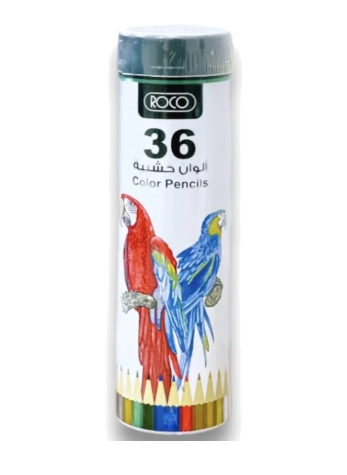 ROCO - 36-Piece Color Pencil Set Multicolour - Image 1