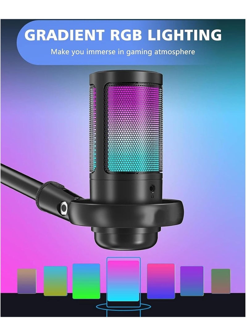 Jmary MC-PW13 Condenser Microphone for Computer, Gaming, Studio & Broadcasts – Professional USB Microphone with Noise Reduction, Plug & Play Mic for Streaming, Podcasting, YouTube, Recording, Live Chat - Image 5