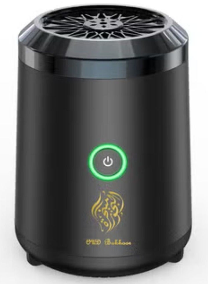 عود بخور مبخرة الكترونية ذكية تعمل بالشحن سهلة الاستخدام- أسود - Image 1