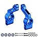 CrazyHobby Aluminum Rear Stub Axle Carriers with Ball Bearings Upgrade Parts for 110 Traxxas Slash 2WD Stampede Rustler VXL Replaces 3752 Blue - Image 2