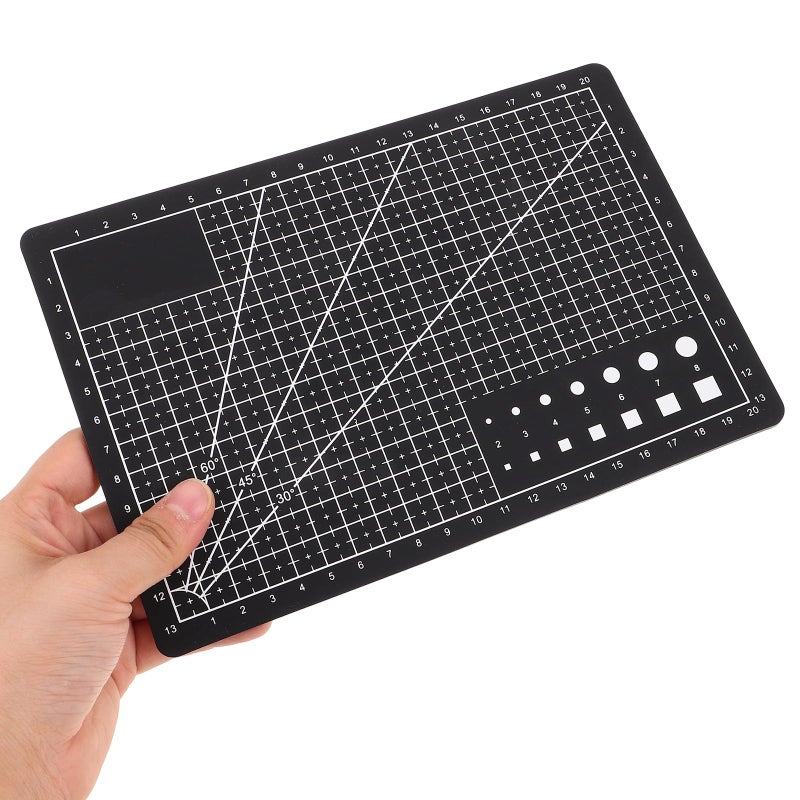 A5 Black PVC Double Sided Rotating Cutting Mat For Crafts DIY And Hobby Projects - Image 4