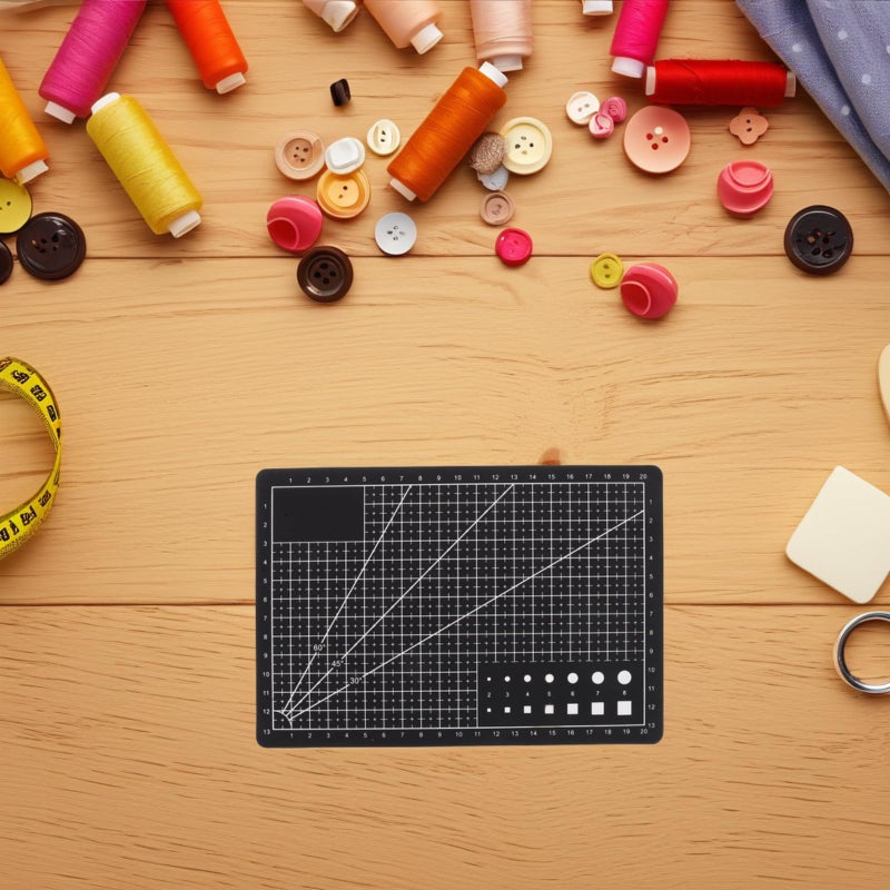 A5 Black PVC Double Sided Rotating Cutting Mat For Crafts DIY And Hobby Projects - Image 5