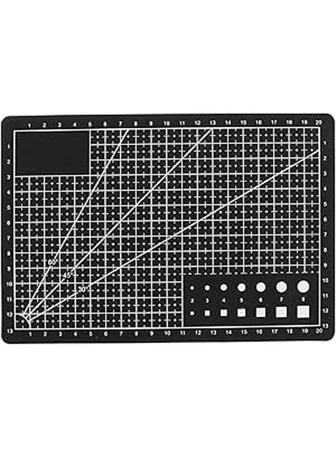 A5 Black PVC Double Sided Rotating Cutting Mat For Crafts DIY And Hobby Projects - Image 1