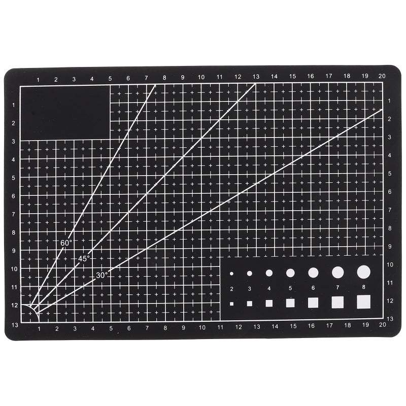 A5 Black PVC Double Sided Rotating Cutting Mat For Crafts DIY And Hobby Projects - Image 2