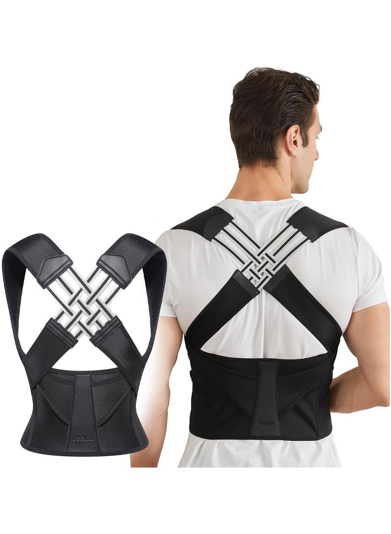 Kimaya Posture Corrector for Men and Women, Adjustable Back Brace, Back Straightener Corrector, Hunchback Correction, Spine Support (XXXL) - Image 1
