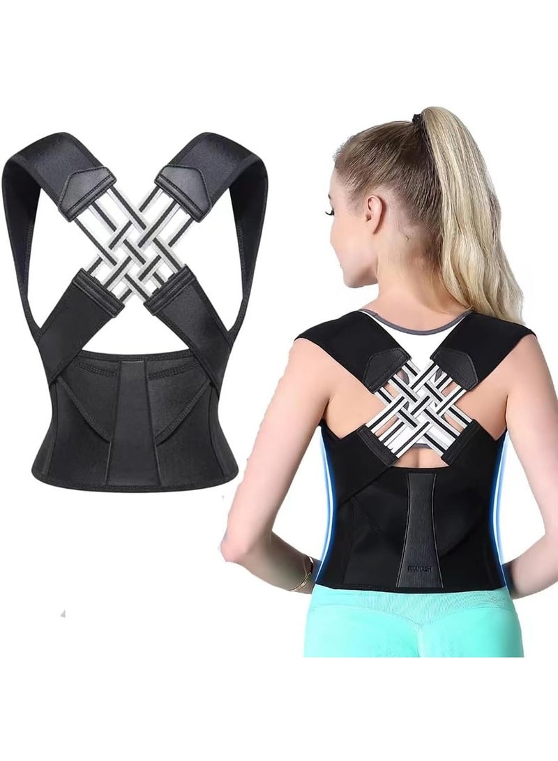 Kimaya Posture Corrector for Men and Women, Adjustable Back Brace, Back Straightener Corrector, Hunchback Correction, Spine Support (XXXL) - Image 2