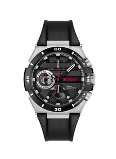 HUGO BOSS Men's Analog Round Shape Leather Wrist Watch 1530336 - 46 Mm  - Image 2