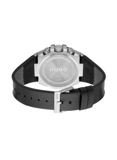 HUGO BOSS Men's Analog Round Shape Leather Wrist Watch 1530336 - 46 Mm  - Image 3