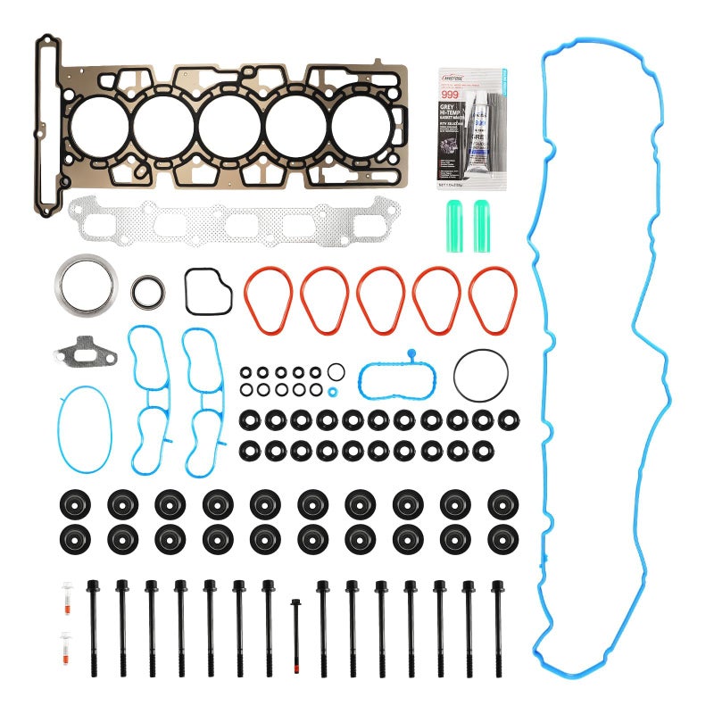 Torchbeam Head Gasket Set with Head Bolts HS26336PT ES71334 HS54736 Compatible with Canyon 20042006 Colorado 20042006 H3 2006 i350 2006 Engine Cylinder Head Gasket Kit