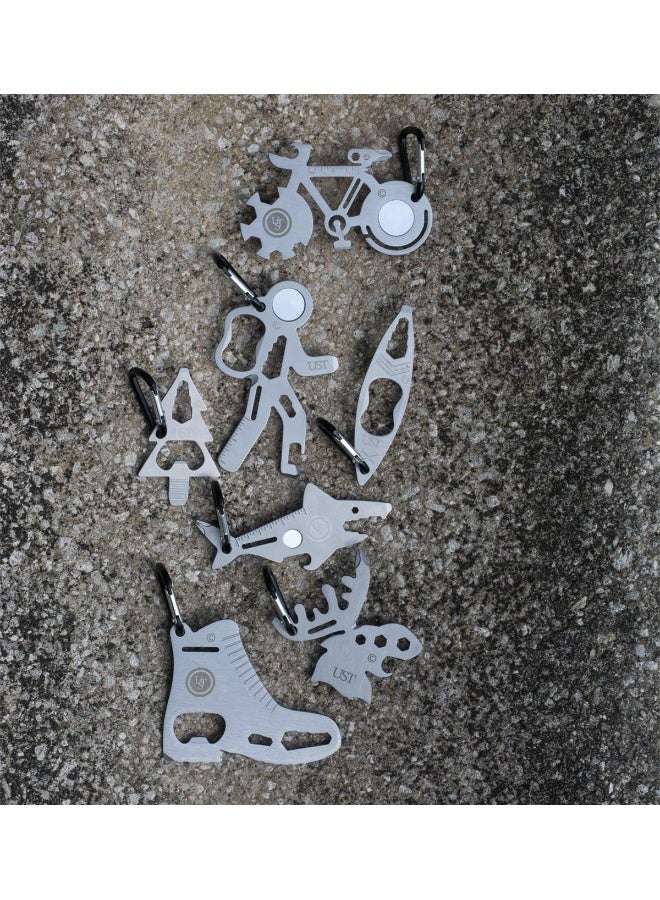 UST UST Tool-a-Long Multi-Tool Carabiners with Durable, Compact Stainless Steel Construction for Hiking, Kayaking, Camping, Travel and Outdoor Survival  - Image 1
