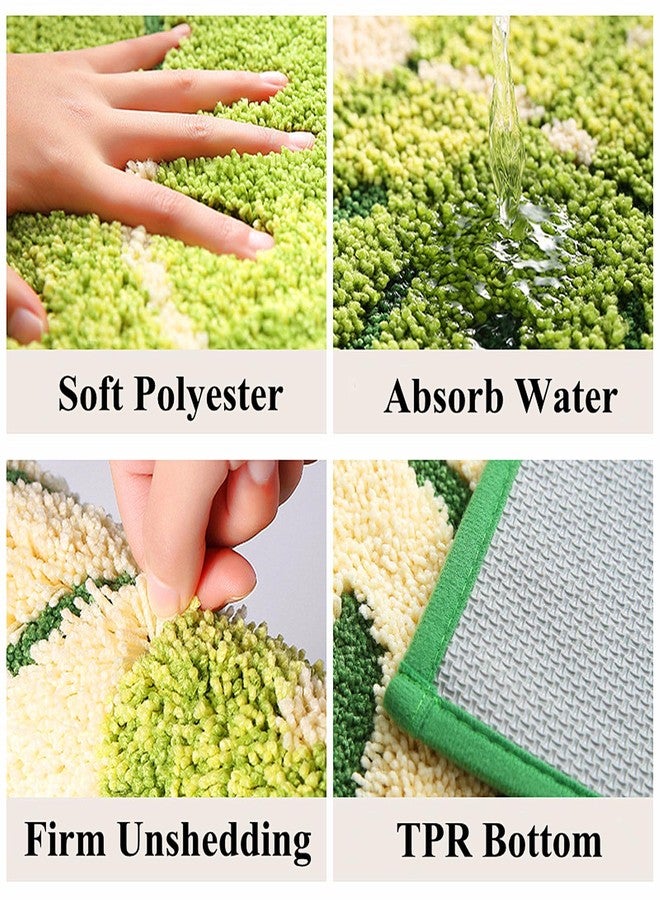 LEVINIS Moss Bath Mats Cute Decorative Moss Rug for Bathroom Soft Shag Bedroom Bedside Area Rugs Non Slip Washable Bath Mat for Kids 35''×24'' - Image 5