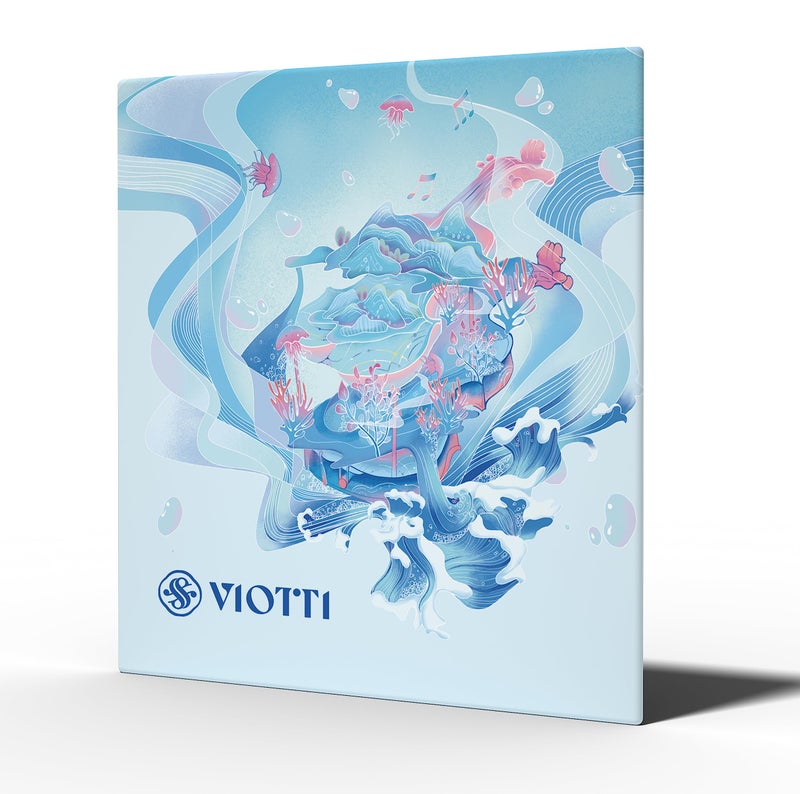 Viotti Viotti Violin Strings 4/4 Full Set | Medium Tension Synthetic-Core Strings with Gold E String for Brilliance, Power & Projection, Silver Wound D & G Strings, and Aluminum Wound A String  - Image 1