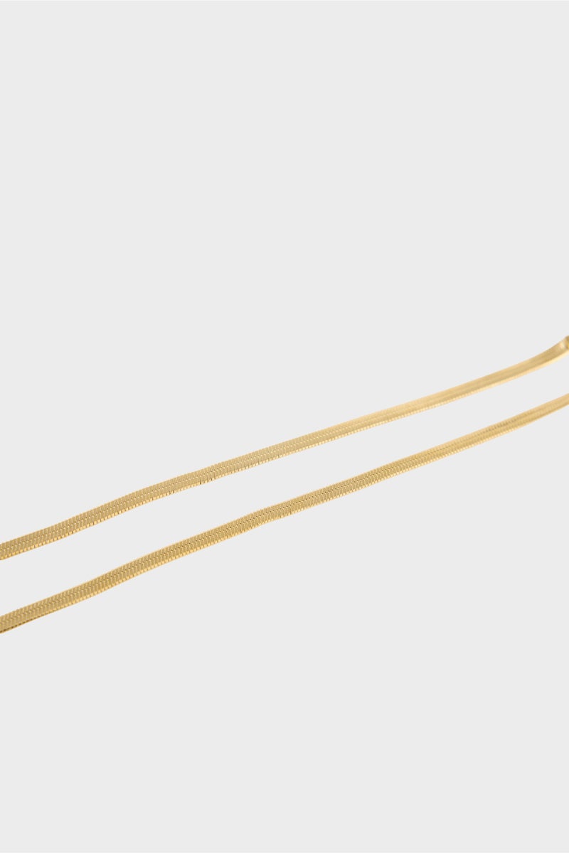 DeFacto Gold Woman Woman Gold 2 Piece Steel Necklace Casual - Image 5