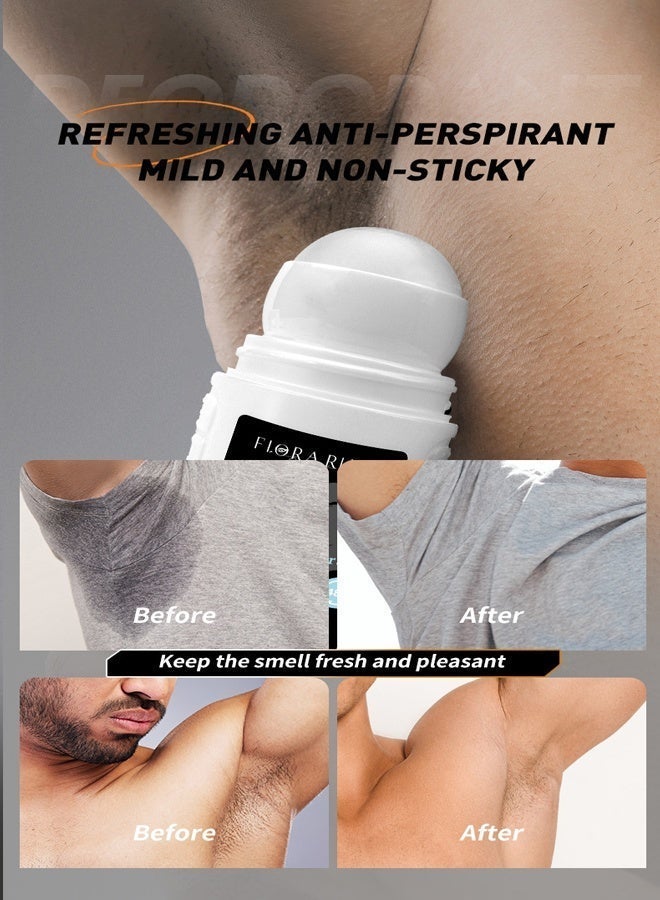 FLORA RUBY A body fragrance that lasts for 48 hours, antiperspirant and deodorizing, perfect for summer workouts. Cooling formula, unisex, 50ml travel size. - Image 2