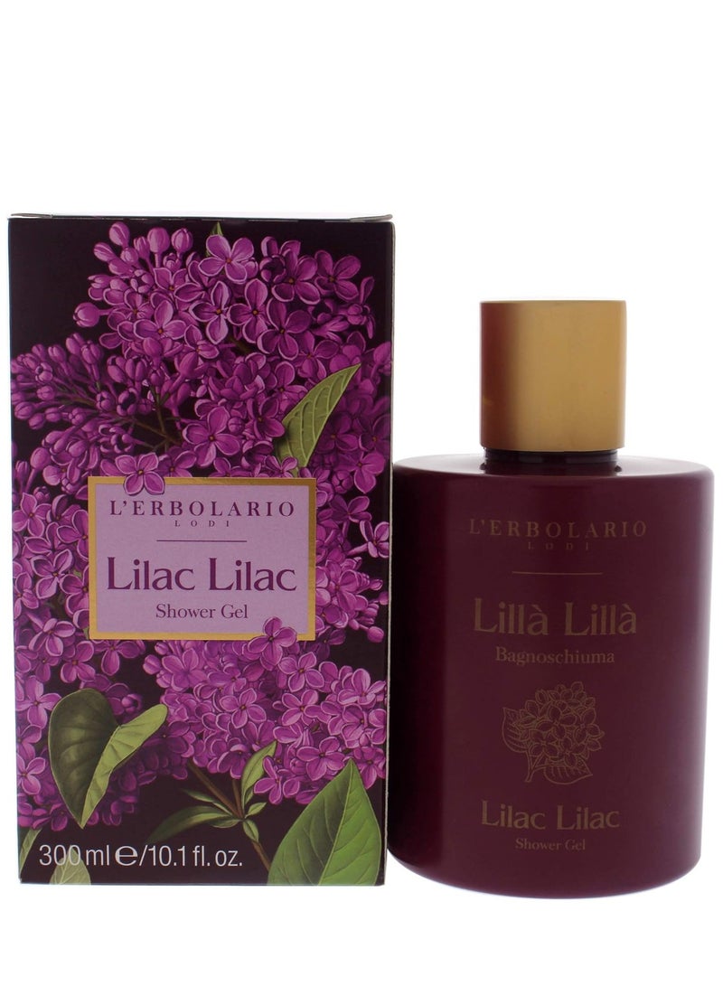 L'Erbolario L'Erbolario Lilac Lilac Shower Gel - Body Wash Gently Caresses and Cleanses Your Skin - Perfumed Body Foam - Scented Shower Gel - 10.1 oz