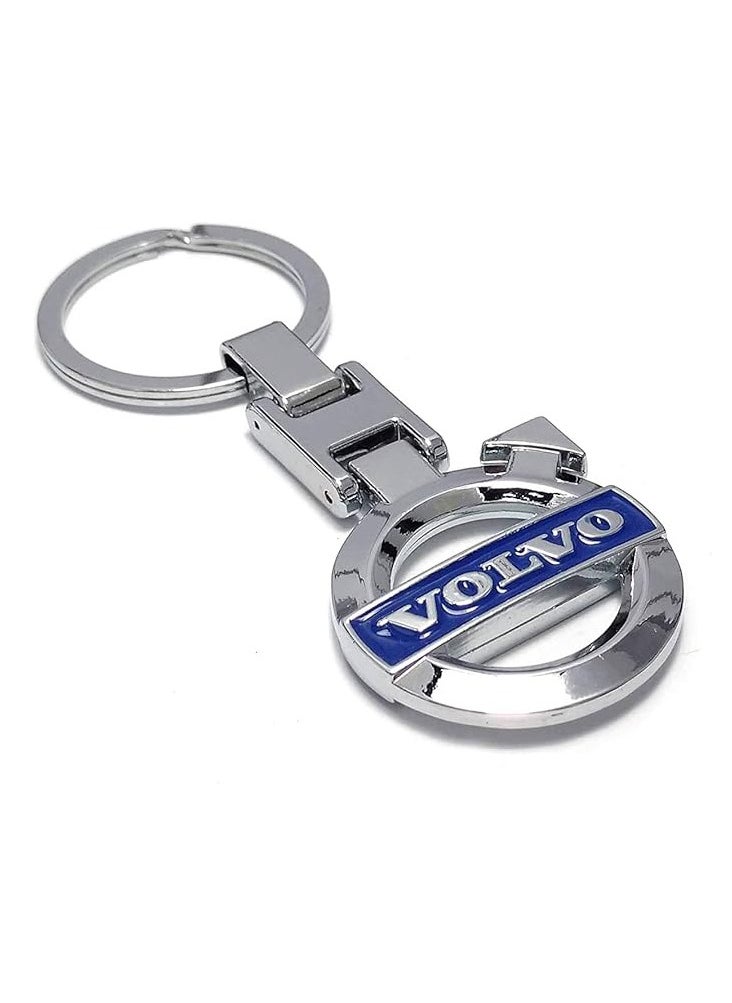 Service Zone Volvo Key chain From Metal Nickel Plated Double Logo Intermediate Quality  - Image 1