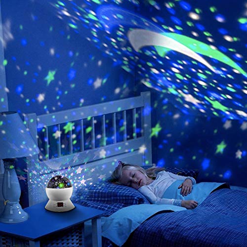 MOKOQI Star Night Light Projector for Kids with Timer - Glow in The Dark Stars and Moon, Best Gift for 1-14 Years Old - Image 4