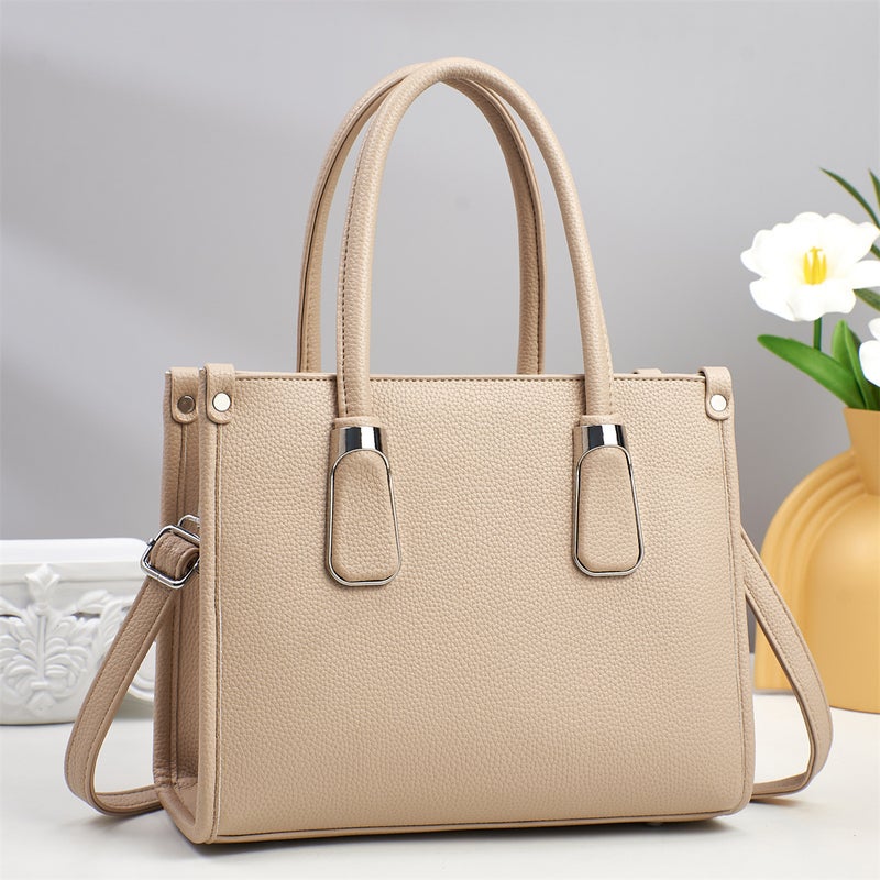 New High-End Quality Pebbled Pattern Simple and Versatile Portable Shoulder Bag Classic Solid Color Large Capacity Crossbody Bag - Image 4
