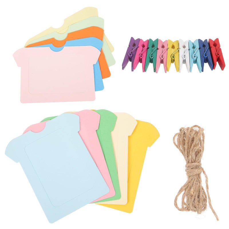 10pcs 6 Inch Paper Photo Frame Set Lightweight Cardboard Hanging Picture Holder Wall Decor - Image 2