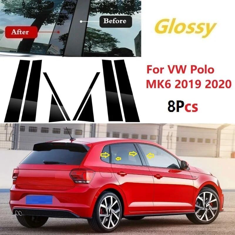 DEMULAX 8PCS Polished Pillar Posts for VW Polo MK6 - Image 3