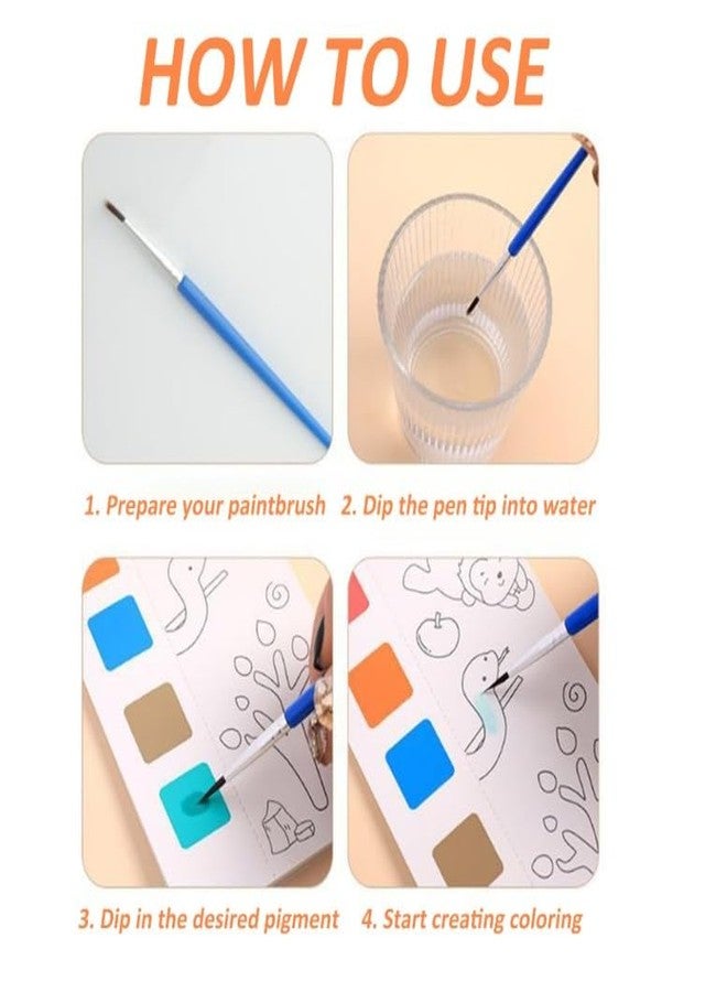 ZQBIEE 8 Card Water Color Drawing Book for Kids with Self-Adhesive and Best Birthday Return Gifts for Kids (Random Color-12Pcs) - Image 2