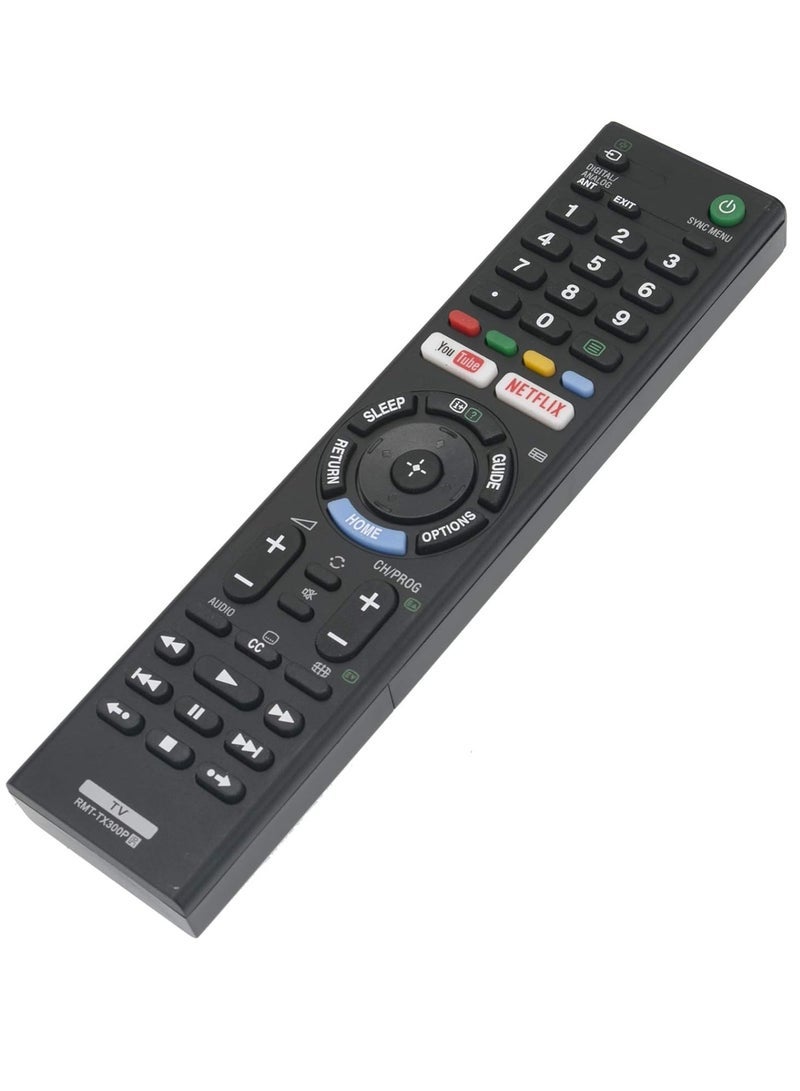 PopZa Remote Control RMT-TX300P for Sony Bravia TV & YouTube/Netflix KDL-40W660E KDL-32W660E KD-55X7000F with battery - Image 3
