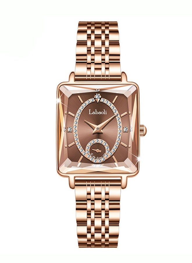 Labaoli - Women's Quartz Watch - 26 mm - Coffee - Image 1