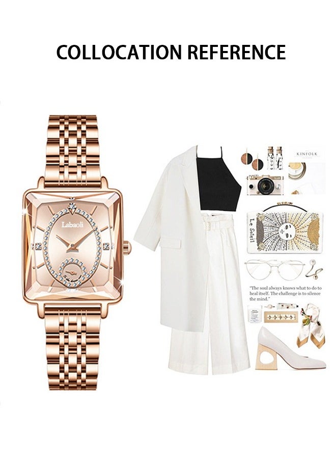 Labaoli - Women's Quartz Watch - 26 mm - Coffee - Image 1
