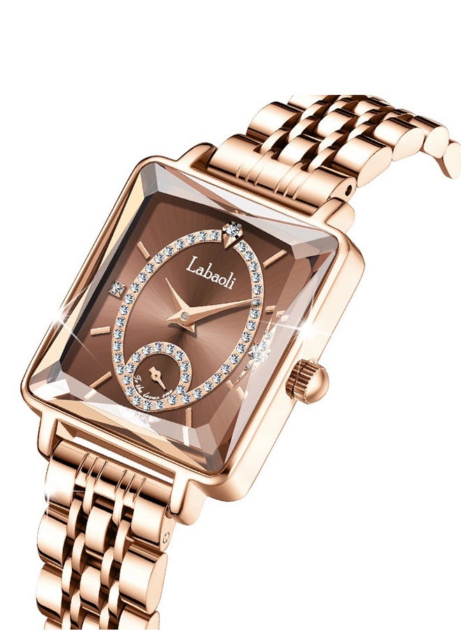 Labaoli - Women's Quartz Watch - 26 mm - Coffee - Image 1