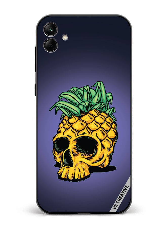 VR CREATIVE Protective Case Cover For Samsung Galaxy A04 Pineapple Skull Design Multicolour - Image 1