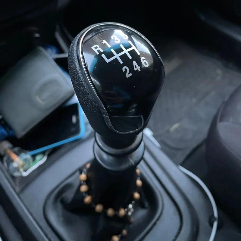 Gear Knob: 6-Speed Black ABS Plastic - Durable Precision Shift Lever for Manual Transmission SsangYong Korando Actyon 2010-2019 Vehicle Models - Image 5