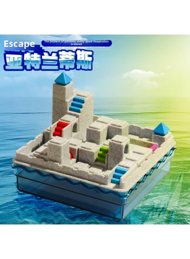 Escape From Atlantis Board Games Little Red Riding Hood Puzzle Children's Parent-Child Puzzle Logical Thinking Training Series Toys-Color:Escape From Atlantis 121  - Image 2