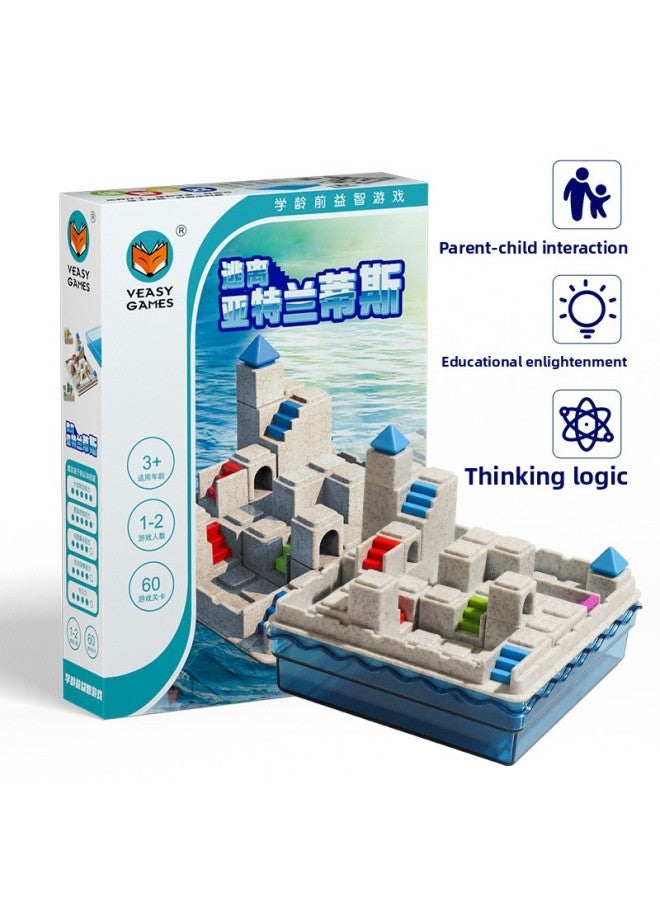 Escape From Atlantis Board Games Little Red Riding Hood Puzzle Children's Parent-Child Puzzle Logical Thinking Training Series Toys-Color:Escape From Atlantis 121  - Image 1