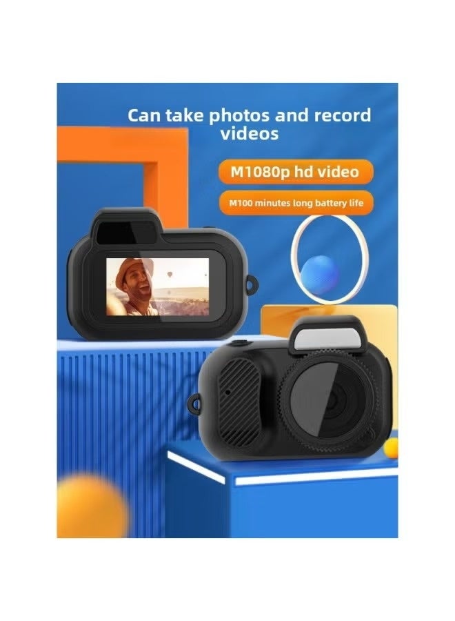 Mini Retro Camera,1080P Keychain Camera, Vintage Tiny Digital Video Recorder with 32GB Card, 0.96'' HD Retro Snap Micro Recorder for Travel Study, Brown - Image 2