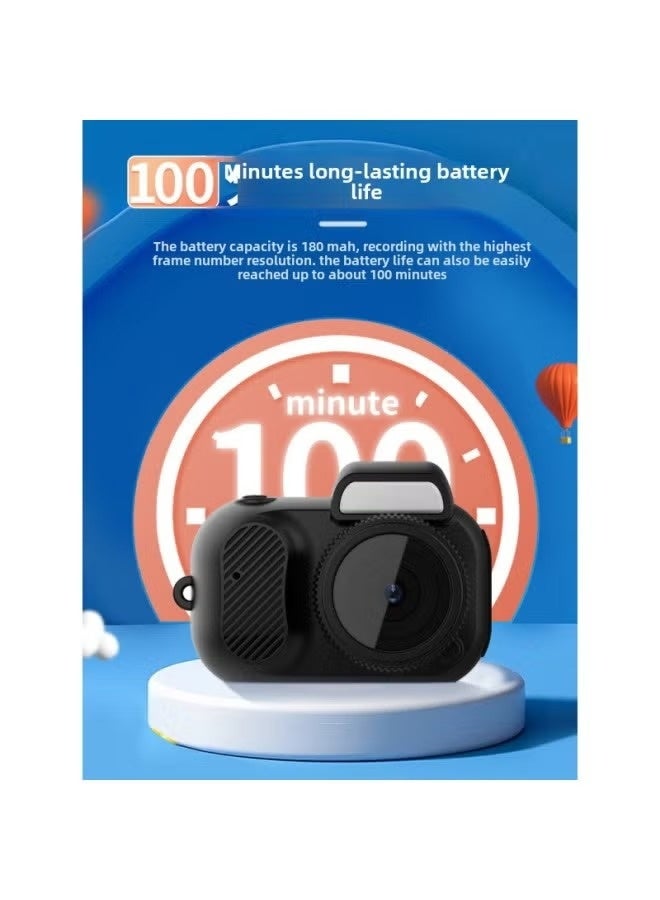 Mini Retro Camera,1080P Keychain Camera, Vintage Tiny Digital Video Recorder with 32GB Card, 0.96'' HD Retro Snap Micro Recorder for Travel Study, Brown - Image 4