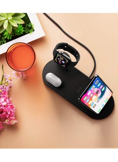 CATANES Charging Stand 6 in 1 Wireless Charger for iPhone 14 Pro Max Apple Watch Multifunction Qi Charger for Apple Devices with Lightning USB-C Micro USB Dock  - Image 4
