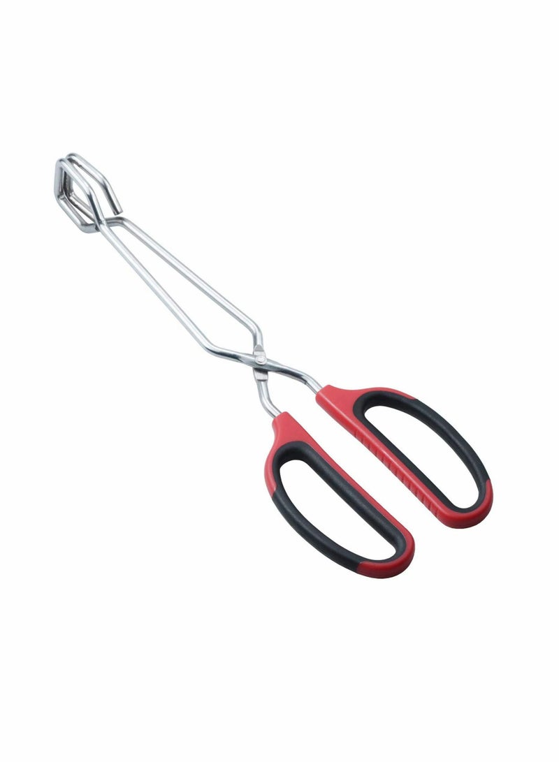 KASTWAVE Kitchen Tongs 12”, Premium Stainless Steel Cooking Tongs with Non-Slip Silicone Grip, Handy Utensil for Serving, Barbecue, Buffet, Salad, Ice - Image 1