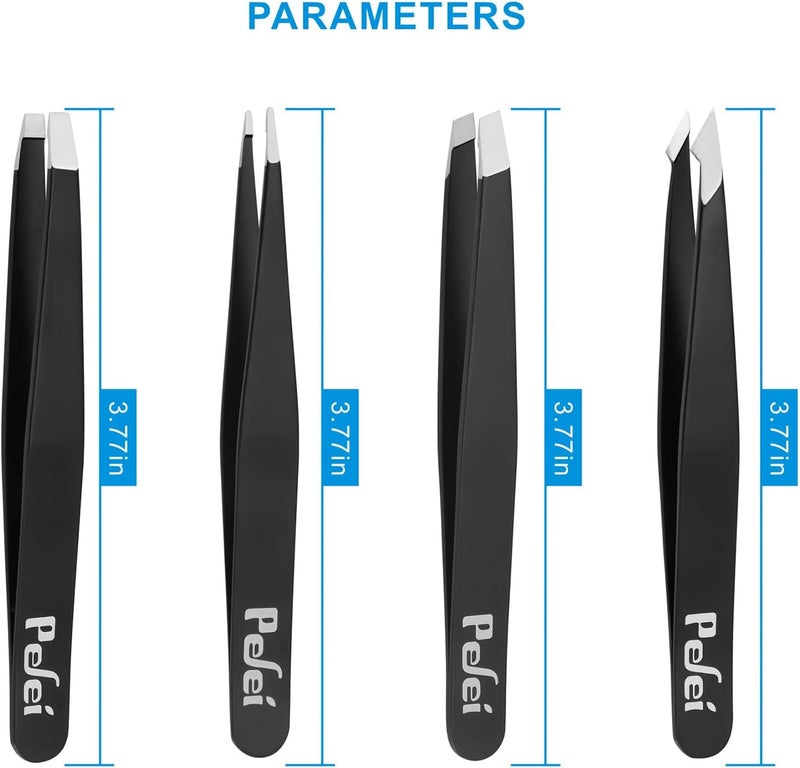 Pefei Tweezers Set - Professional Tweezers for Eyebrows - Image 5