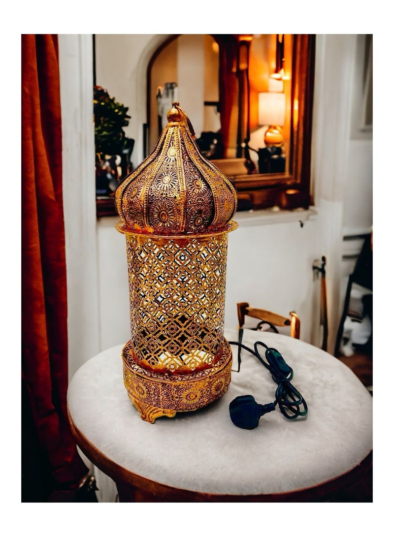 DEHKAH A large Ramadan lantern that works with electricity, decorative LED bulbs, and uses lampshades - Image 1