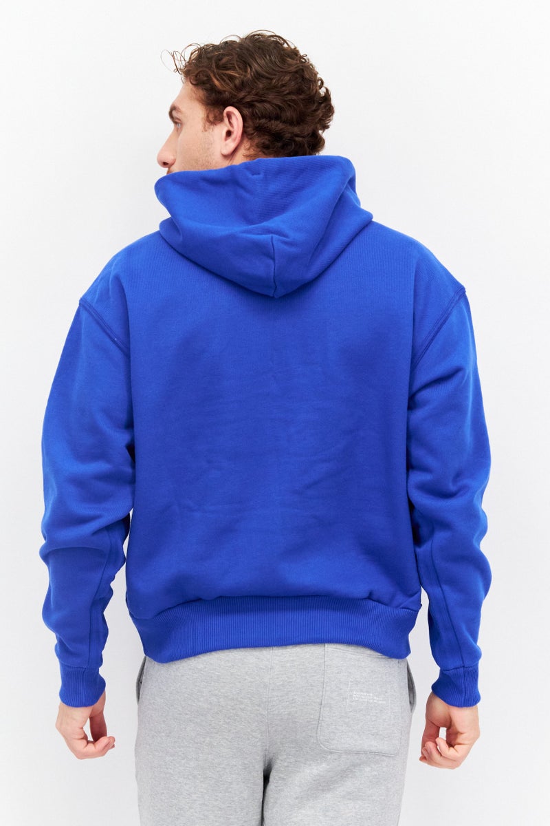 adidas Originals Men Sportswear Fit Long Sleeves Outdoor Hoodie, Blue  - Image 2